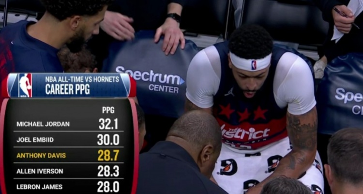 NBA历史对阵黄蜂场均得分榜：乔丹32.1分第一浓眉第三老詹第五